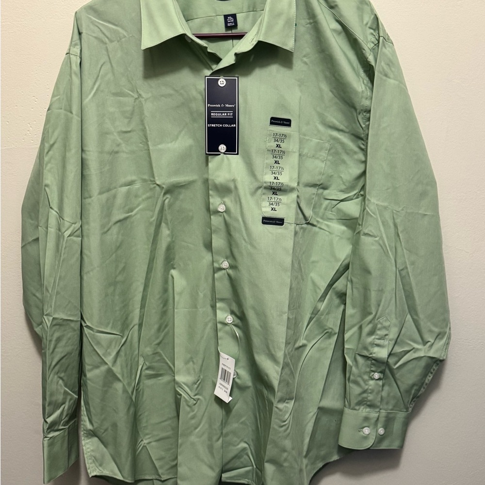 Preswick & Moore Mint Green Dress Shirt